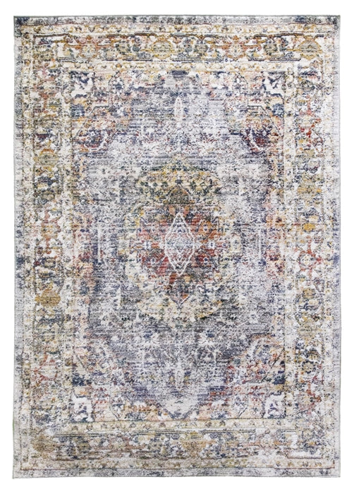 boho medallion grey rug