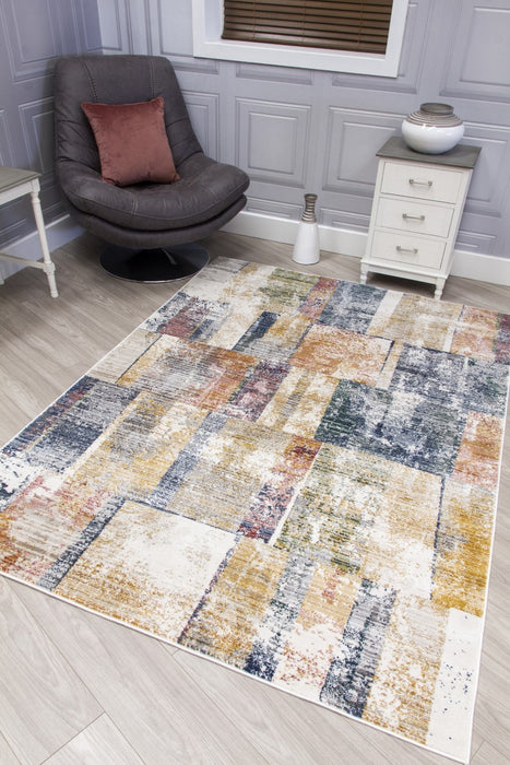 Multicoloured Abstract Rug - Boho Mosaic