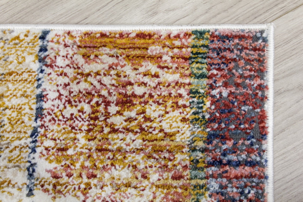 Multicoloured Abstract Rug - Boho Mosaic