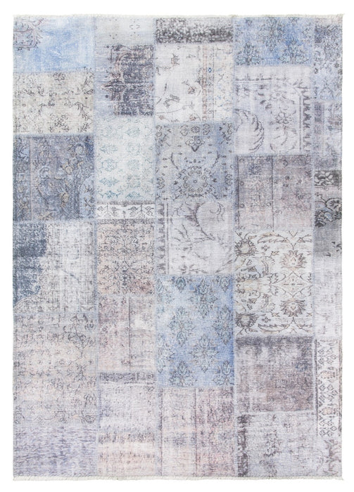 Pastel Multicoloured Patchwork Modern Rug - Modena