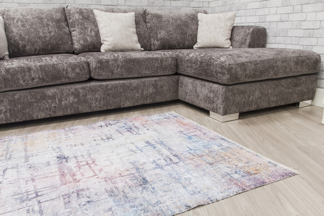 Multicoloured Abstract Modern Rug - Modena Starburst