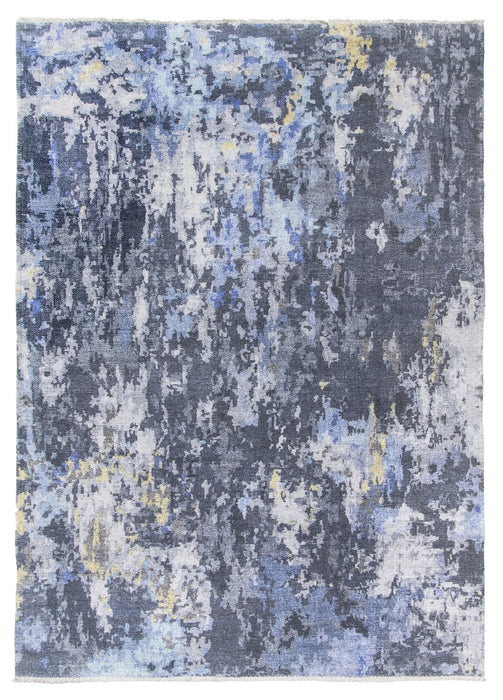 Blue Abstract Modern Rug - Modena Serena