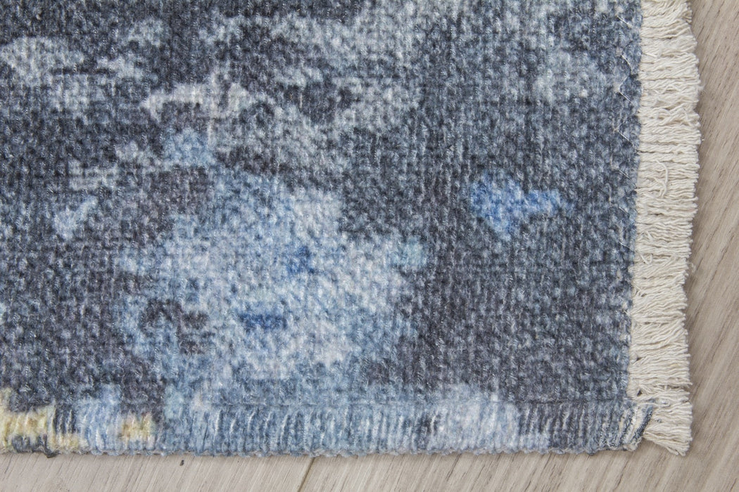 Blue Abstract Modern Rug - Modena Serena