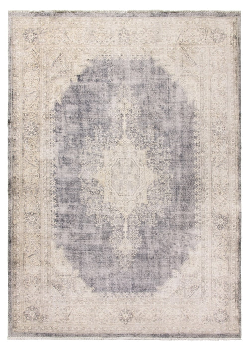 Grey Cream Distressed Rug - Modena Cairo