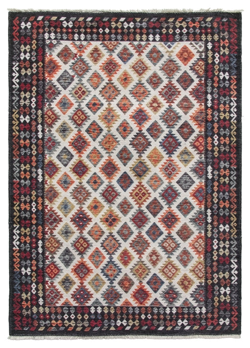 multicoloured modern rug modena inca
