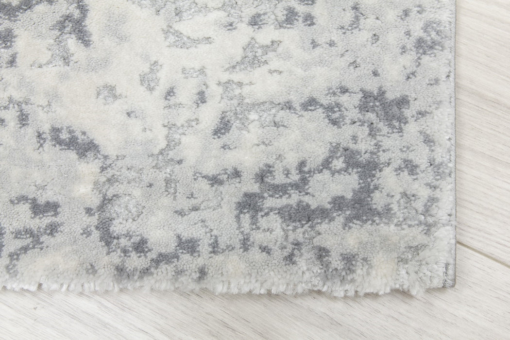 Grey Cream Abstract Rug - Rococo Sorolla