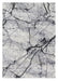 Grey Abstract Rug - Rococo Glacial