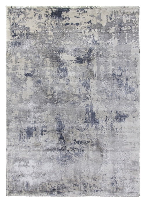 Grey Blue Abstract Rug - Rococo Cezanne