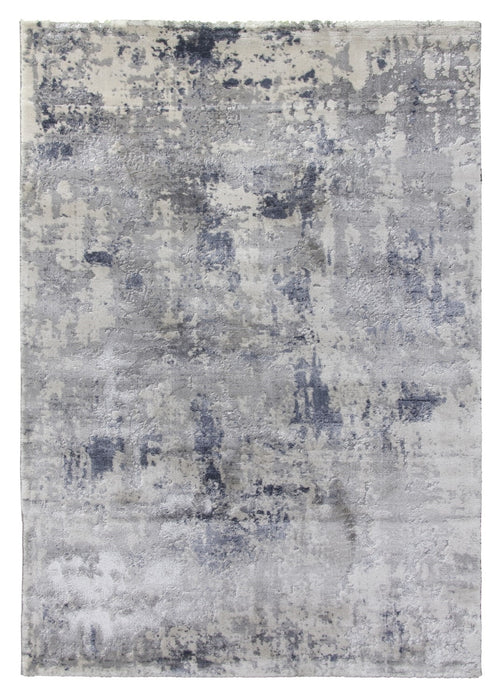 Grey Blue Abstract Rug - Rococo Cezanne