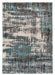 green abstract modern rug callisto accents