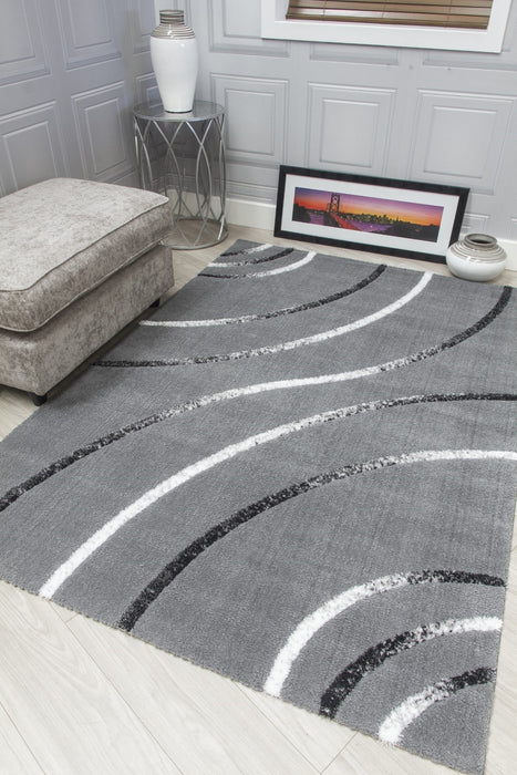 Grey Modern Rug - Synergy Radiance