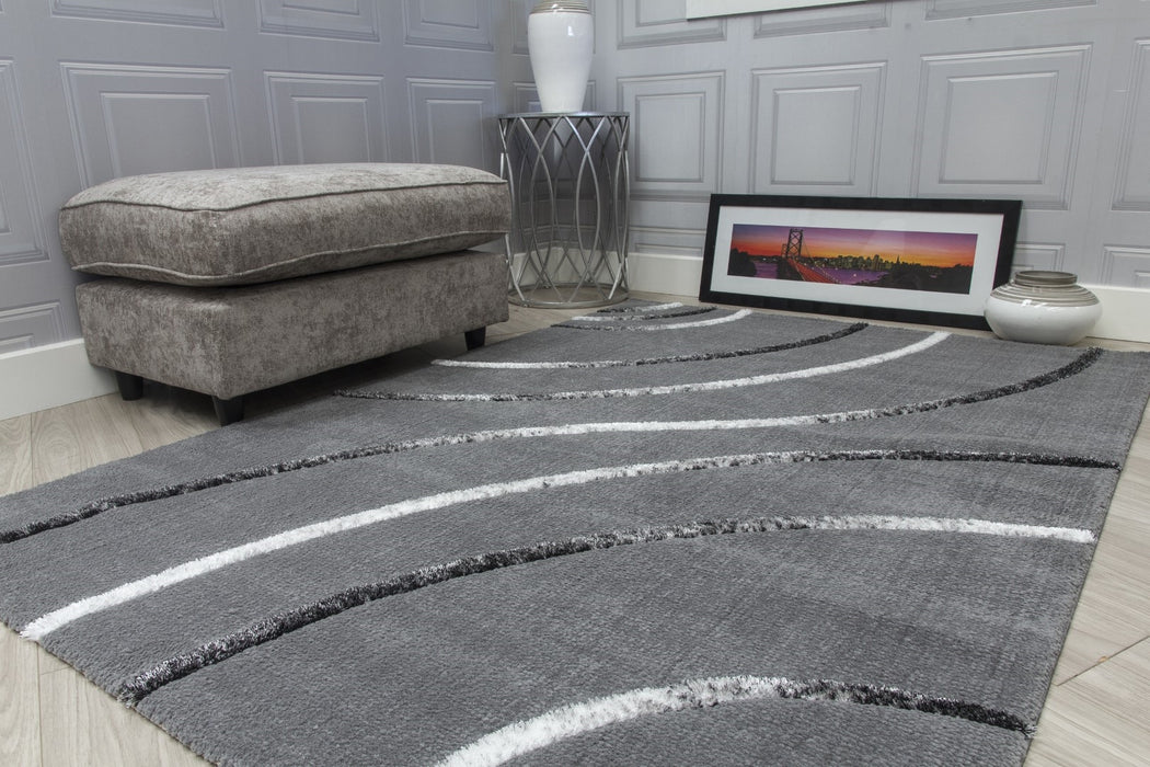 Grey Modern Rug - Synergy Radiance