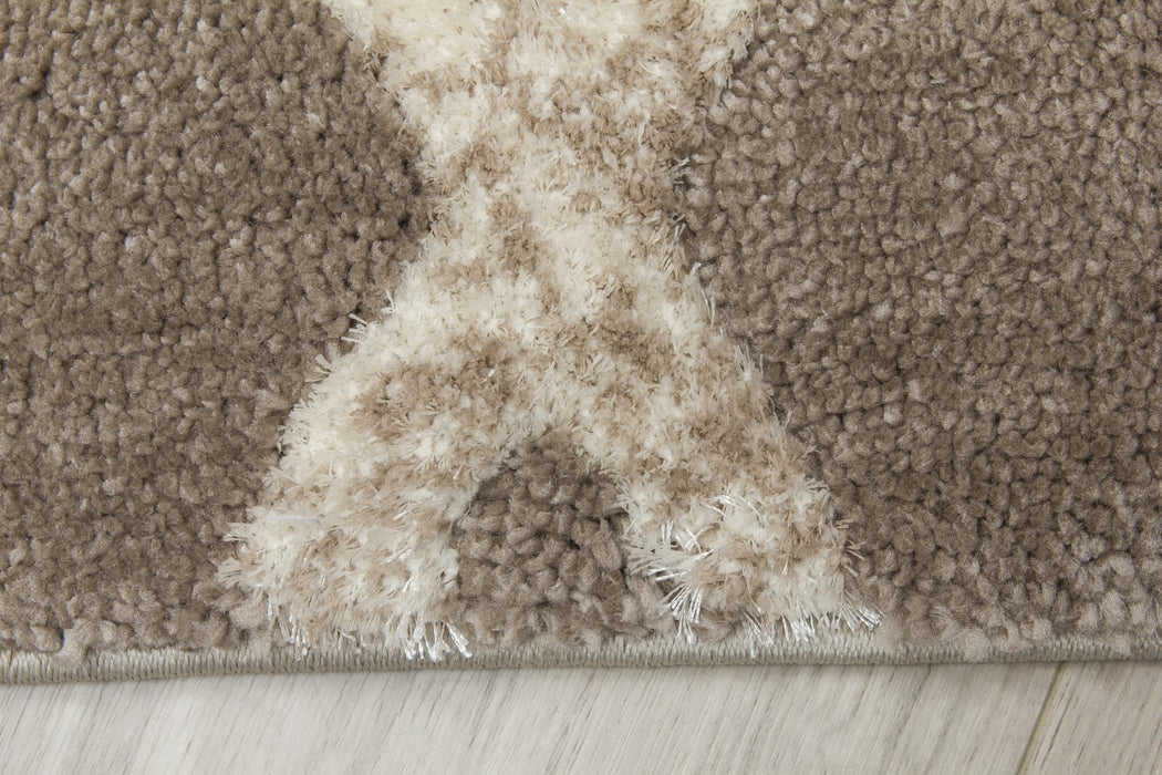 Taupe Modern Rug - Synergy Connex