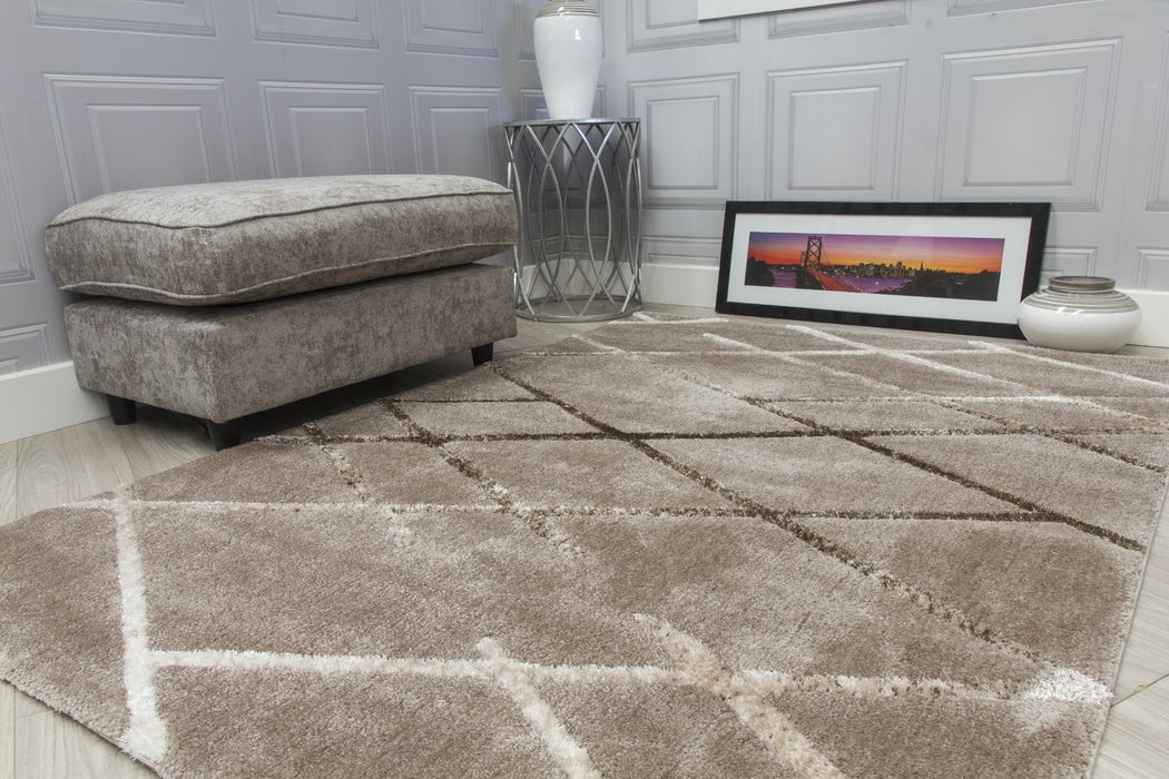 Taupe Modern Rug - Synergy Connex