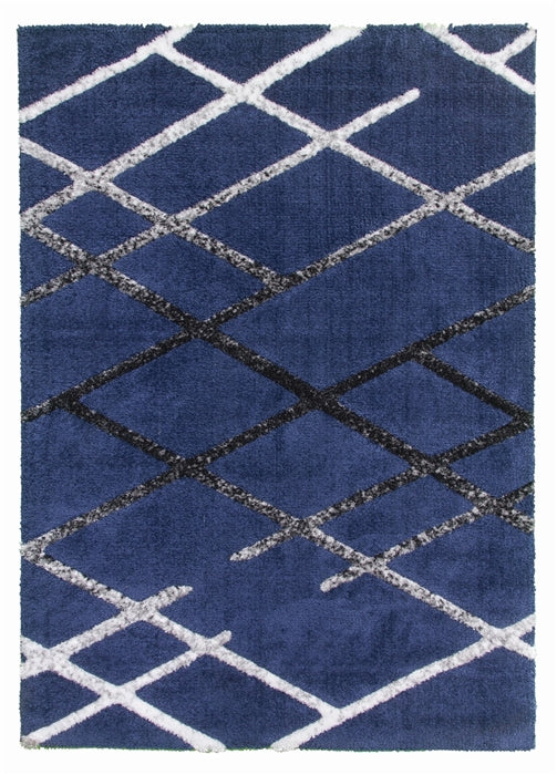 Navy Modern Rug - Synergy Connex