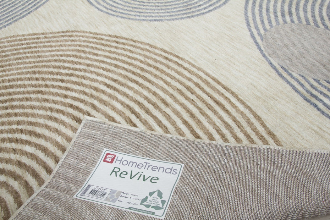 Cream Modern Rug - Revive Arco