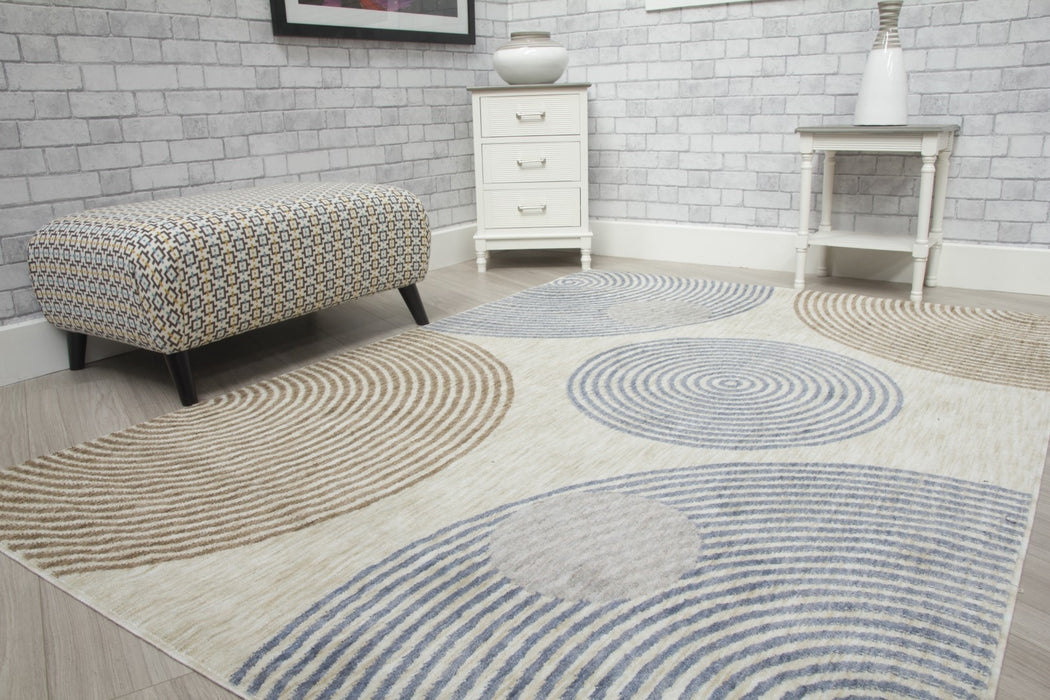 Cream Modern Rug - Revive Arco