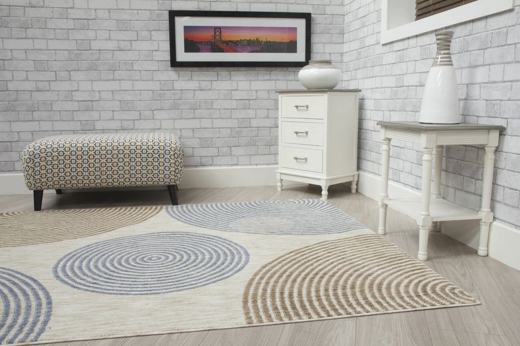 Cream Modern Rug - Revive Arco