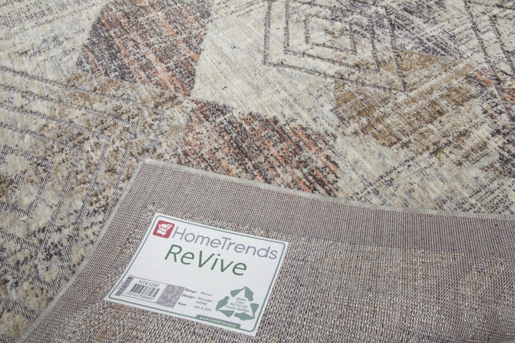 Beige Cream Modern Rug - Revive Rhomba