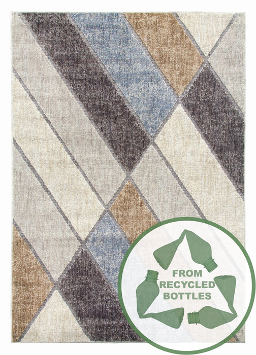 Cream Beige Modern Rug - Revive Vista