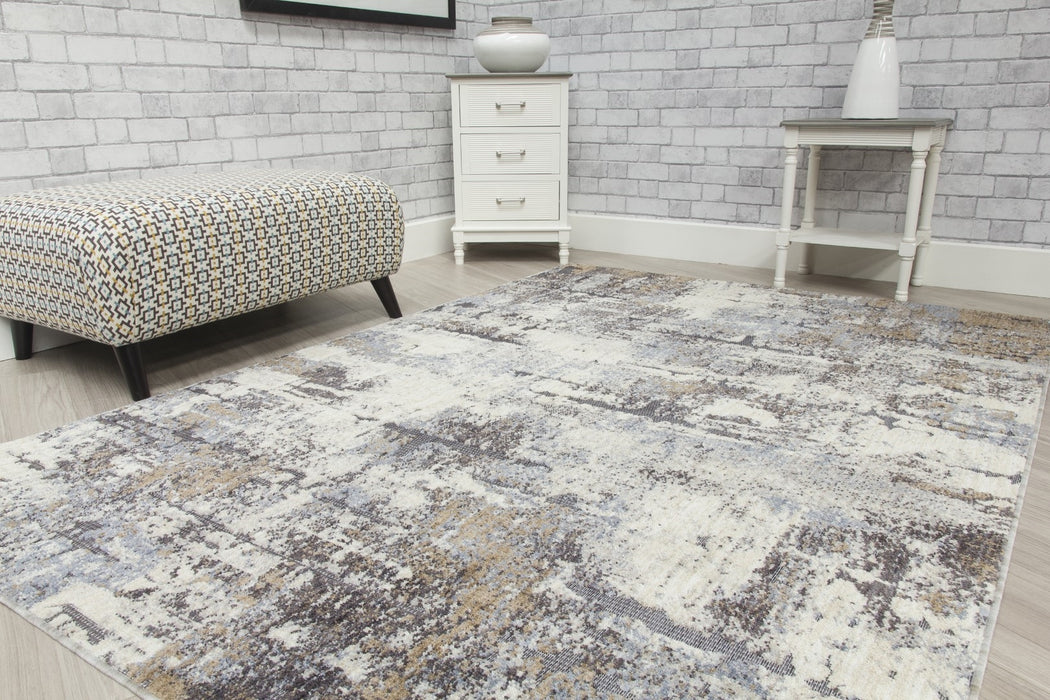 Cream Beige Modern Rug - Revive Nova