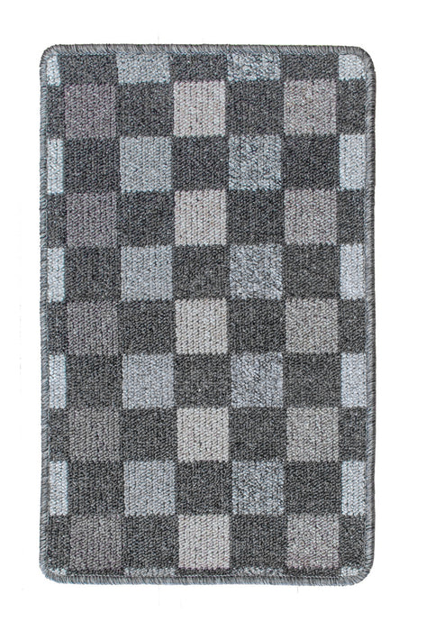 Patchwork Kitchen Mat - Dark Grey