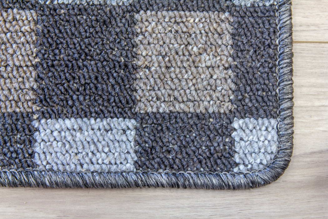 Patchwork Kitchen Mat - Dark Grey