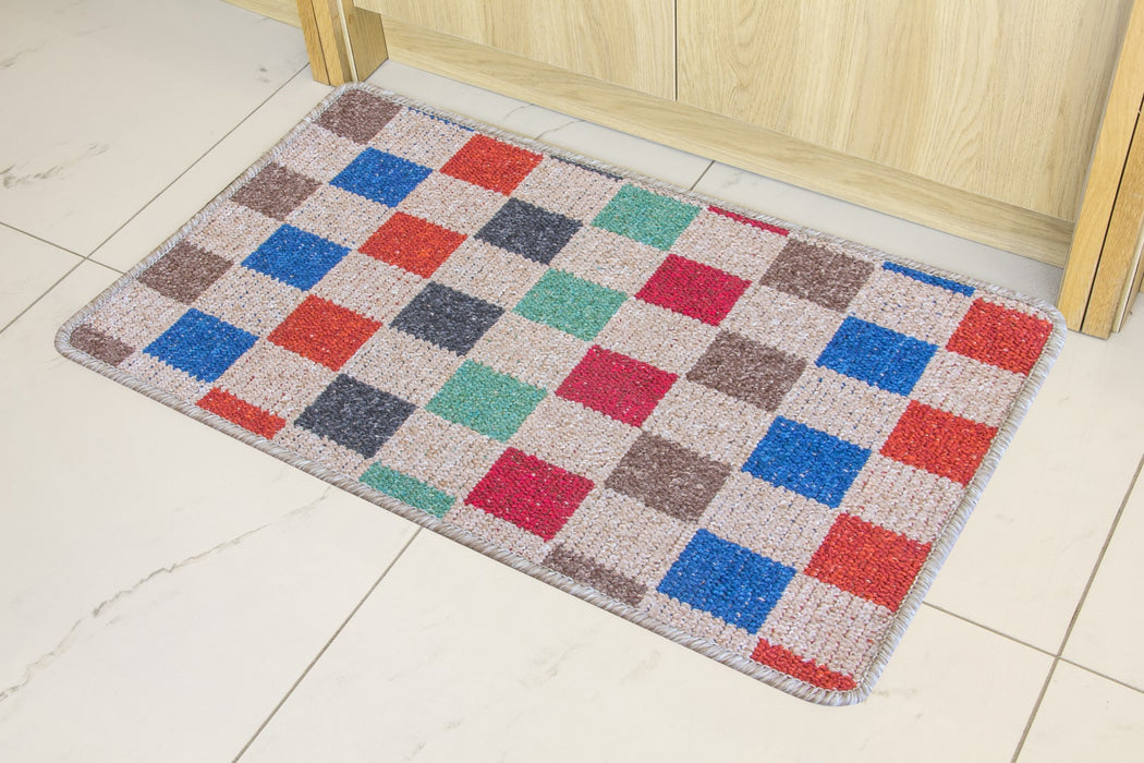 Patchwork Kitchen Mat - Multicoloured
