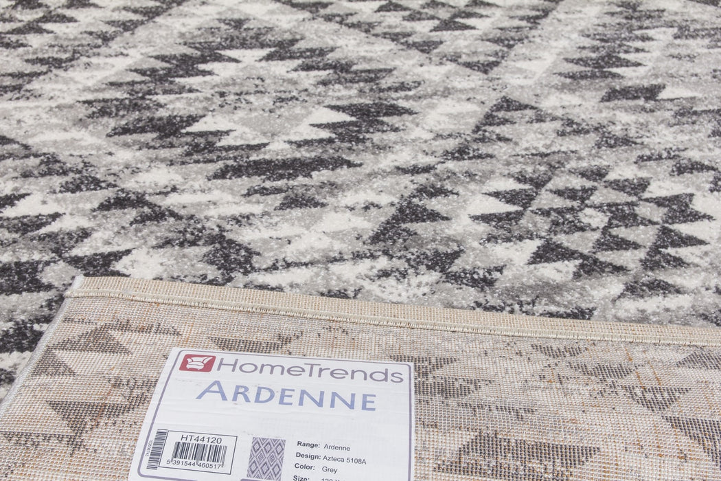 Geometric Grey Rug - Ardenne Azteca