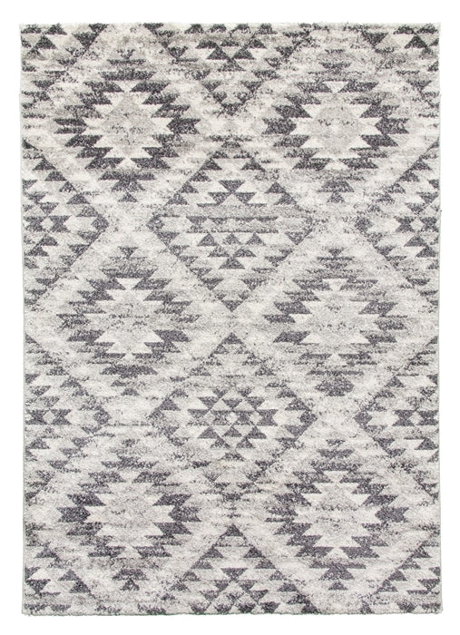 Geometric Grey Rug - Ardenne Azteca