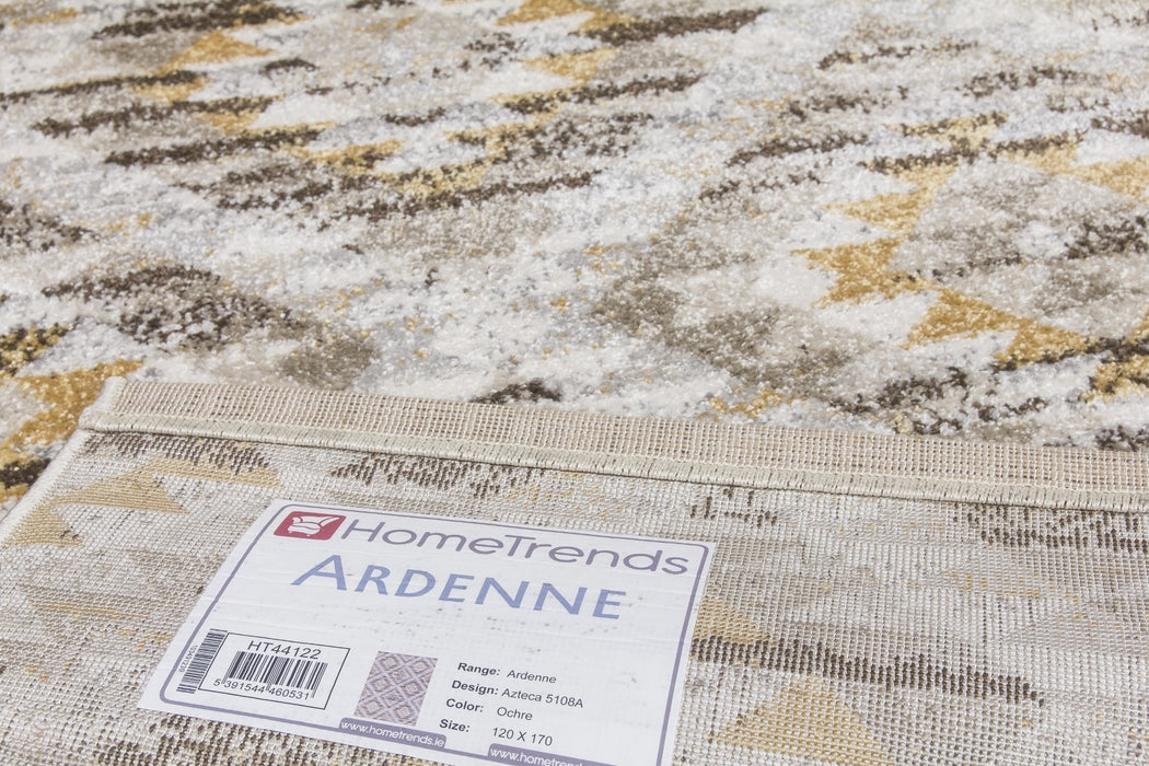 Geometric Ochre Rug - Ardenne Azteca