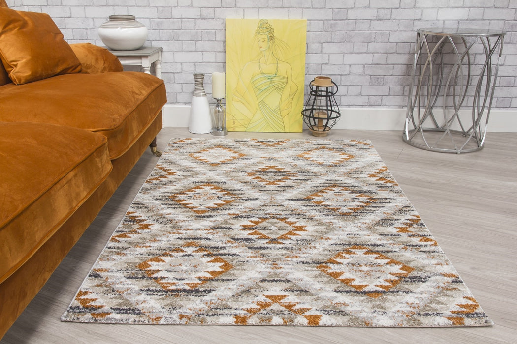 Geometric Pumpkin Rug - Ardenne Azteca