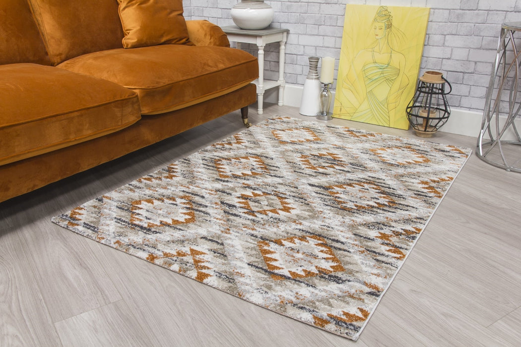 Geometric Pumpkin Rug - Ardenne Azteca