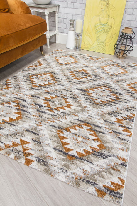 Geometric Pumpkin Rug - Ardenne Azteca