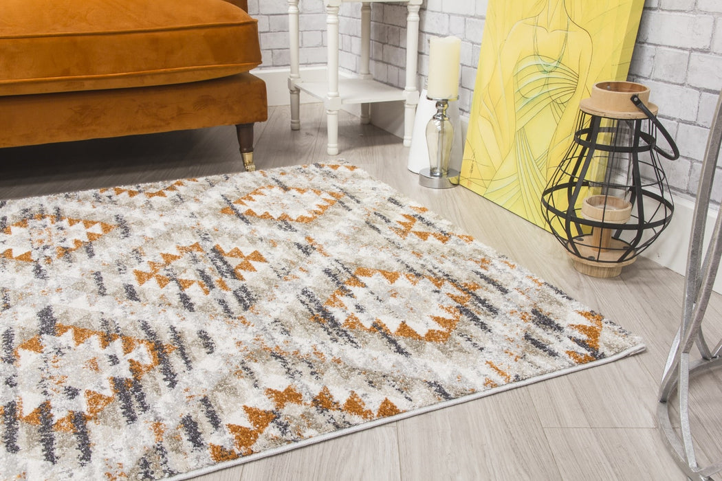 Geometric Pumpkin Rug - Ardenne Azteca