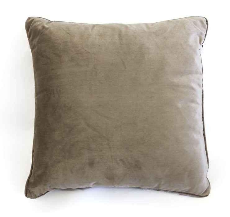 Velvet Cushion - Biscuit