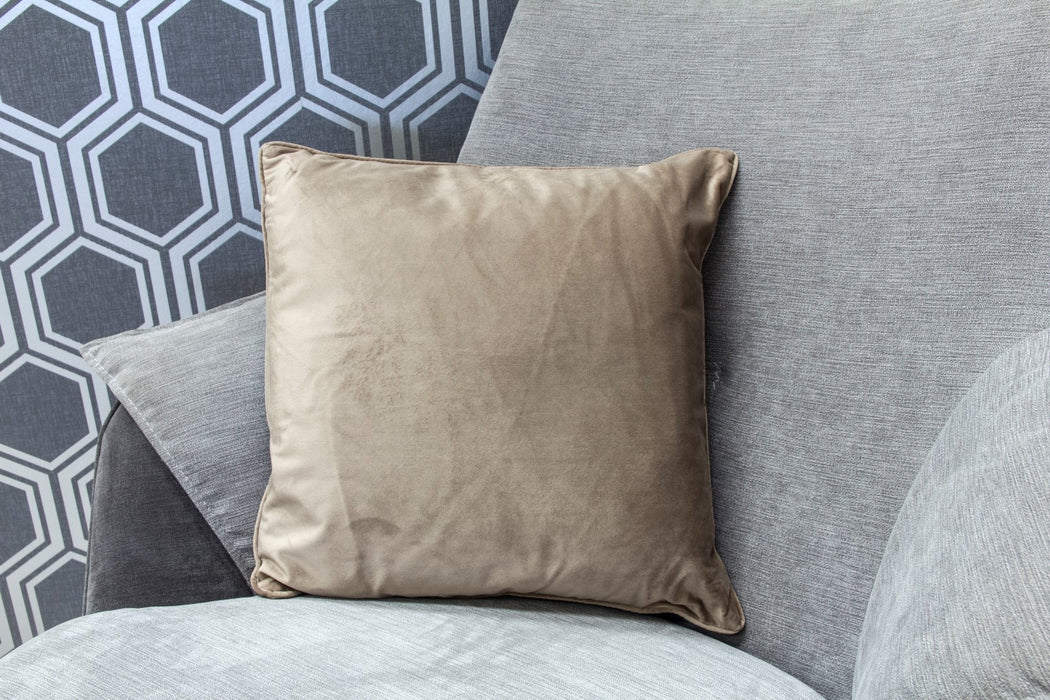 Velvet Cushion - Biscuit