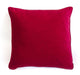velvet cushion ruby