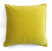 velvet cushion yellow