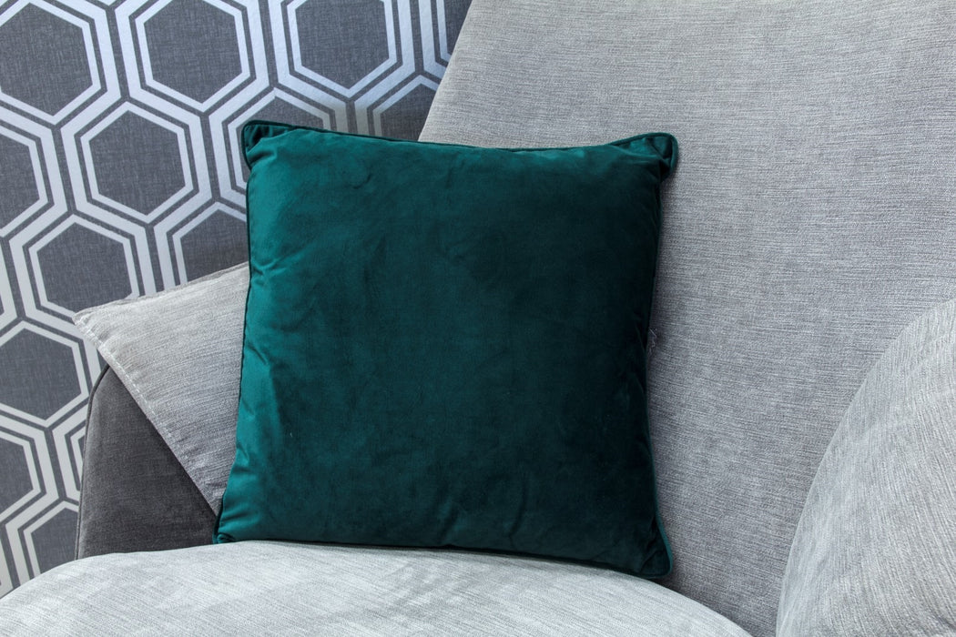 Velvet Cushion - Bottle Green