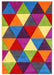 Multicolour Triangles Modern Rug - Candy