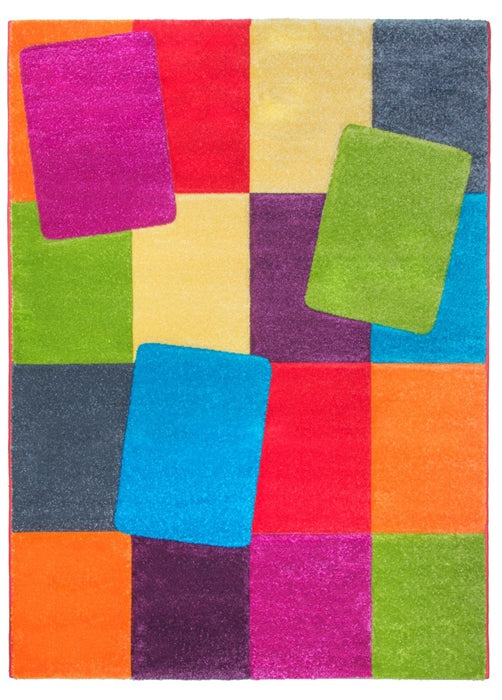 Multicolour Blocks Modern Rug - Candy