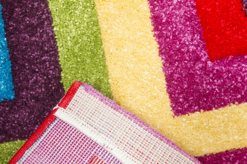 Multicolour Squares Modern Rug - Candy