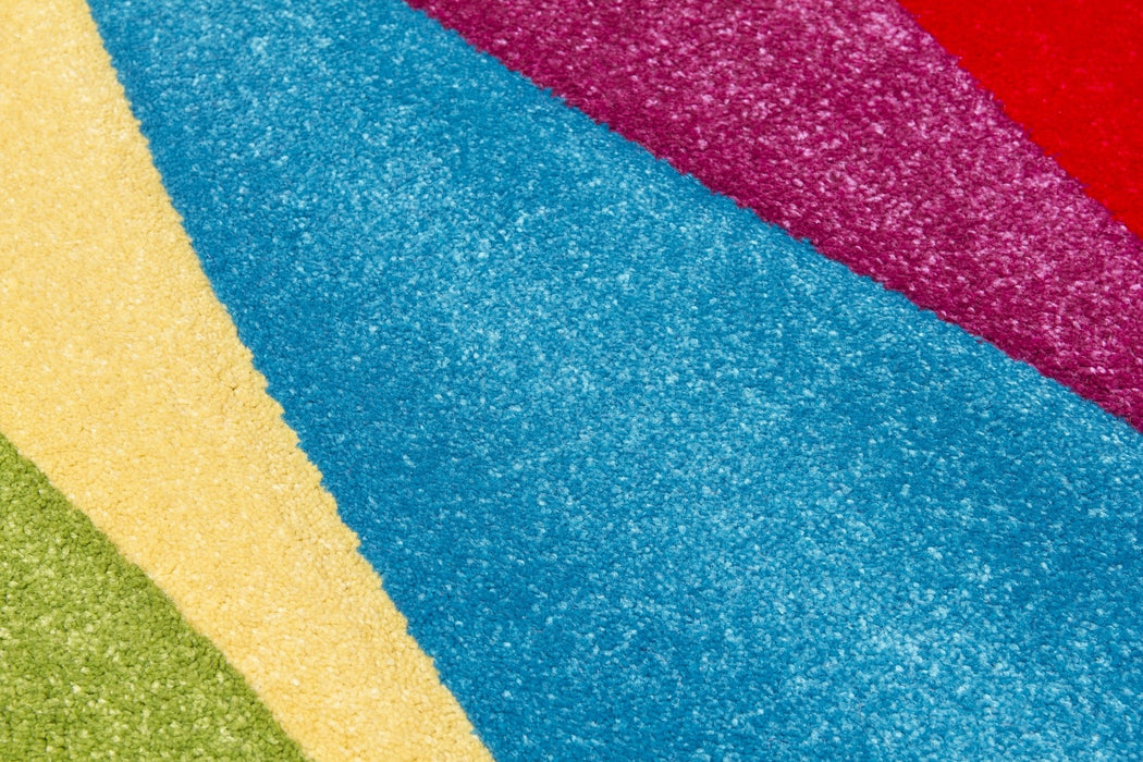 Multicolour Waves Modern Rug - Candy