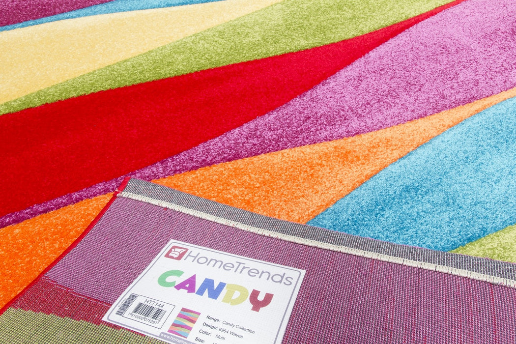 Multicolour Waves Modern Rug - Candy