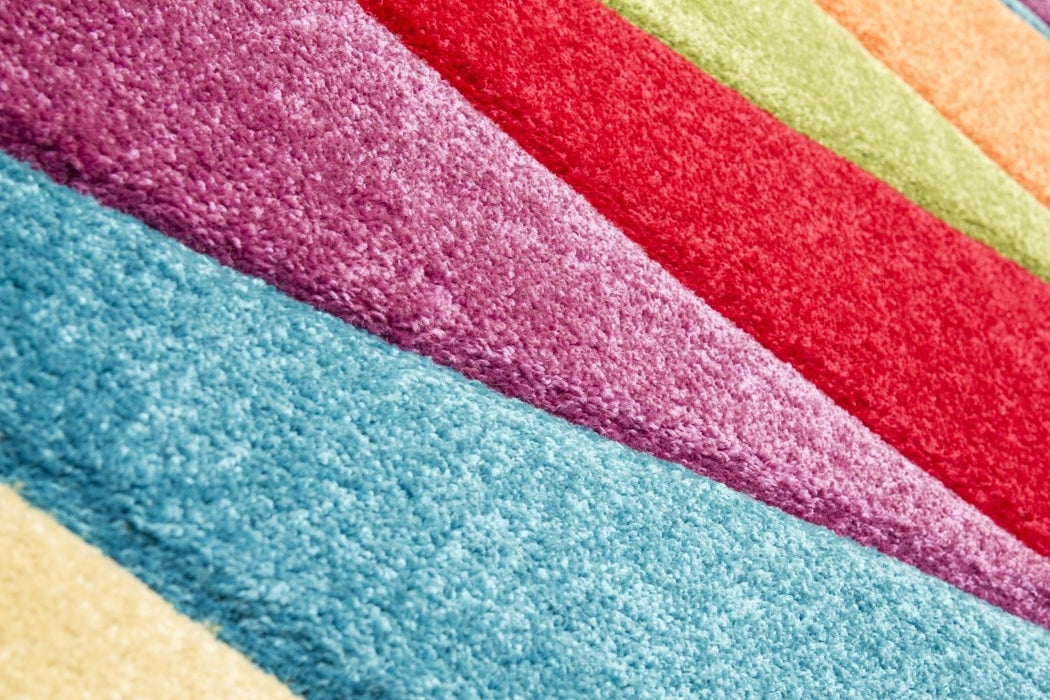 Multicolour Waves Modern Rug - Candy