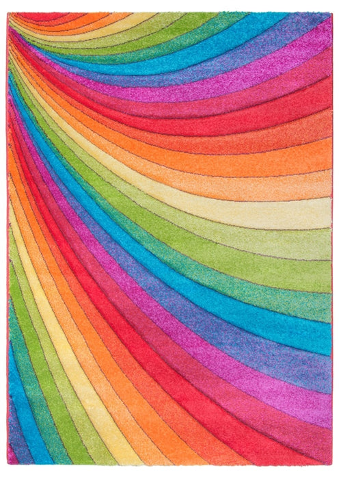 Multicolour Rainbow Modern Rug - Candy