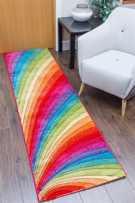 candy runner rug rainbow