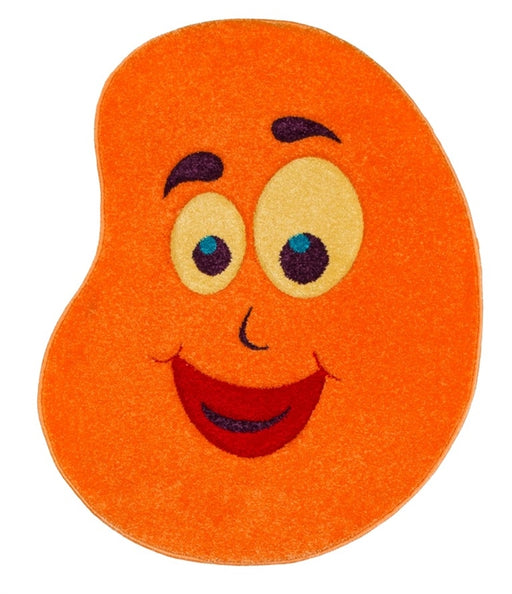 Orange-Bean-Children's-Rug