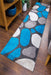 Pebbles Runner Rug Teal Gray